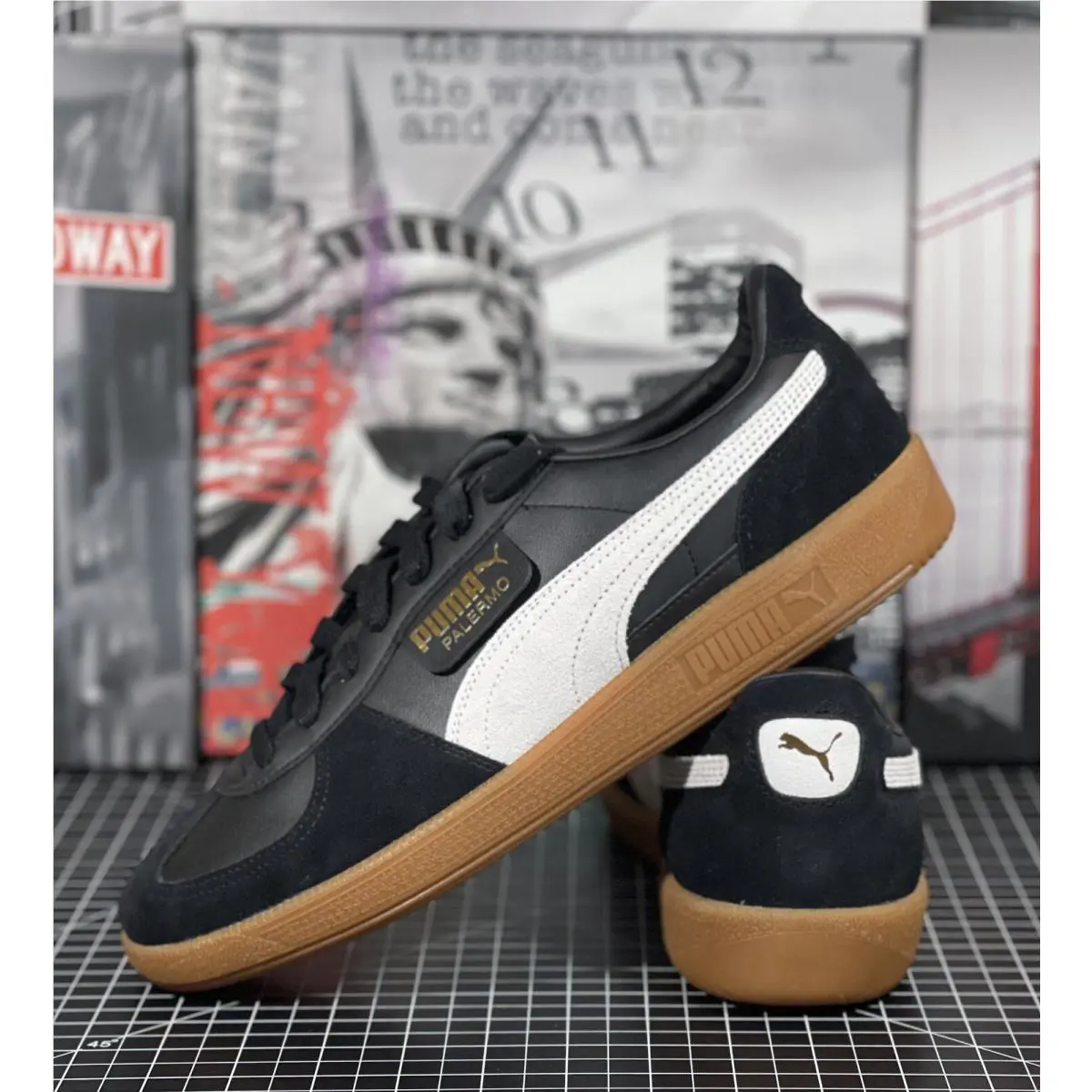 Puma shoes - Puma Palermo Lace Up - Palermo Lace - 39646401 - Black / Gray (UPC: 0196858704792) 6