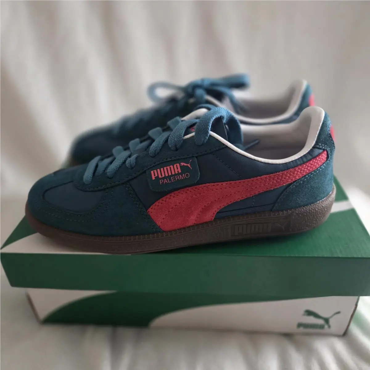 Puma shoes - PUMA Palermo Play Paris - Palermo Play Paris - 400754-01 - Green, Manufacturer: Green/Tart Cherry/White (UPC: 197672095950) 0