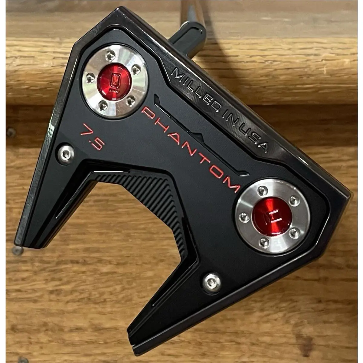 Scotty Cameron  - Phantom 7.5 - 2025 - Xtreme Dark Finish - DLC - Red, Lie Angle: Black 0