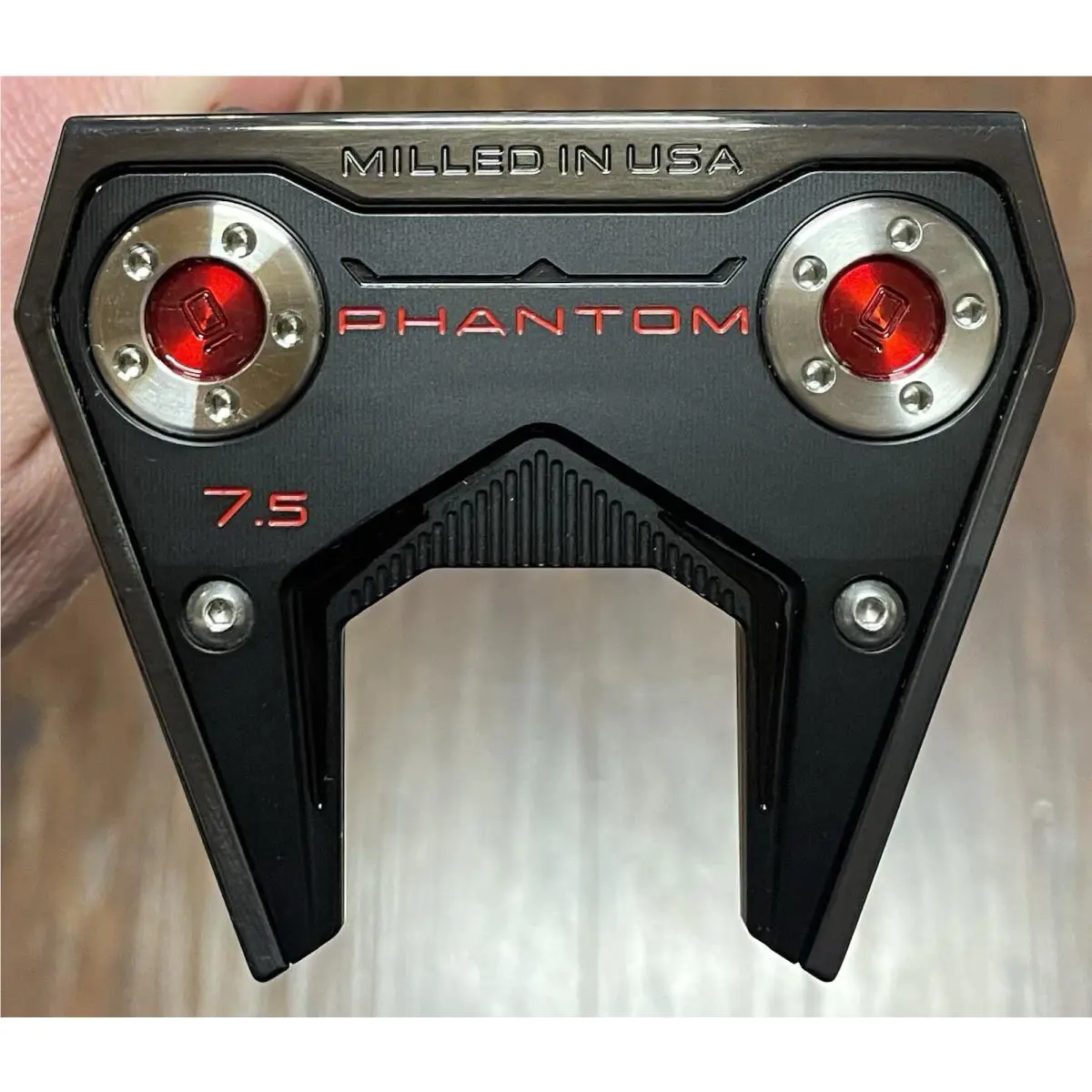 Scotty Cameron  - Phantom 7.5 - 2025 - Xtreme Dark Finish - DLC - Red, Lie Angle: Black 2