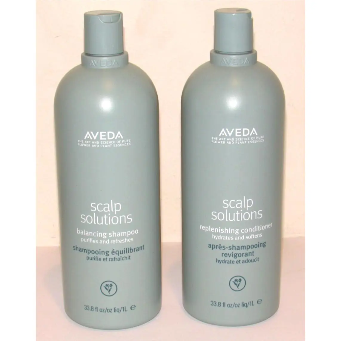 Aveda Scalp Solutions Shampoo and Conditioner Set 33.8 Oz 1 Liter Balancing