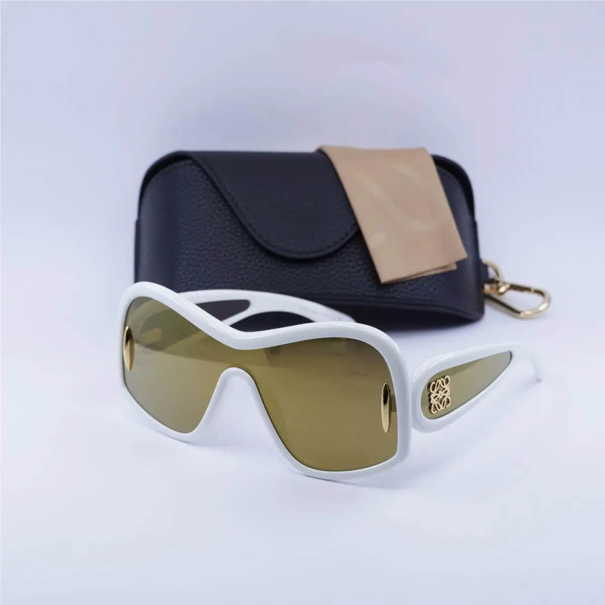 Loewe LW40131I 25G White/gold Mirror/brown Gold Mirror 144-00-145 Sunglasses