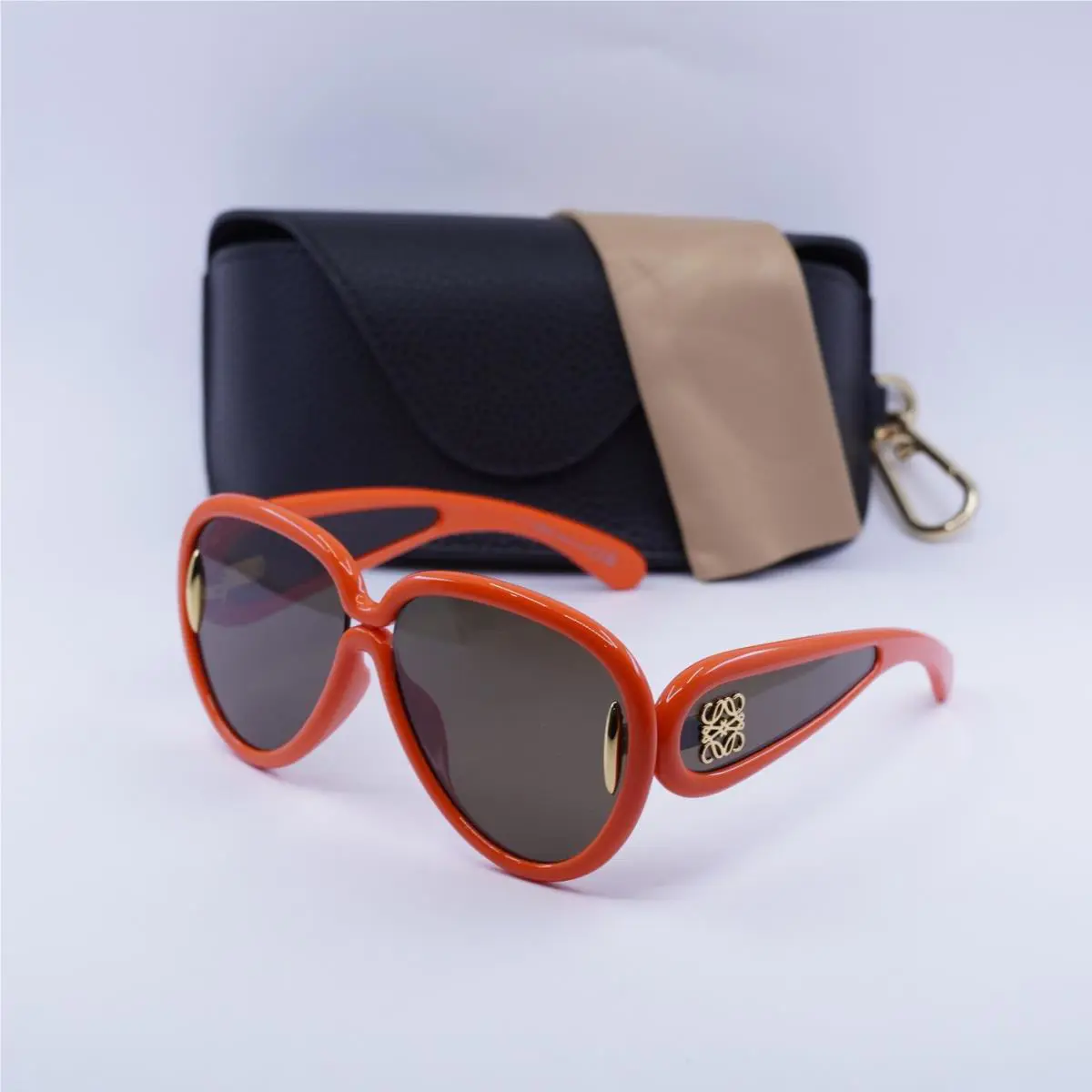 Loewe LW40132I 42E Shiny Orange/brown 65-14-145 Sunglasses