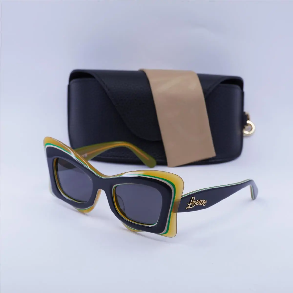 Loewe LW40140U 20A Black/crystal Orange/grey 50-22-140 Sunglasses