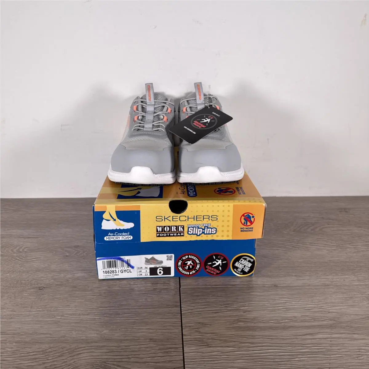 Skechers shoes - SKECHERS Work - Work - Carbix-yunia - Gray (UPC: 0198376671679) 1