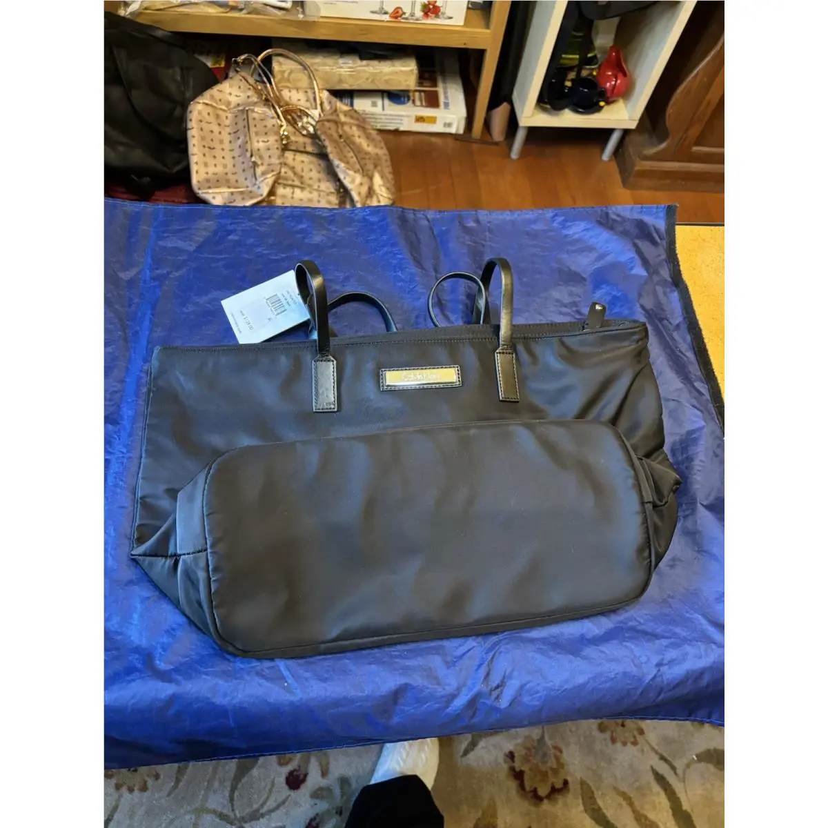 w/ Tags Calvin Klein Black Nylon Tote Bag