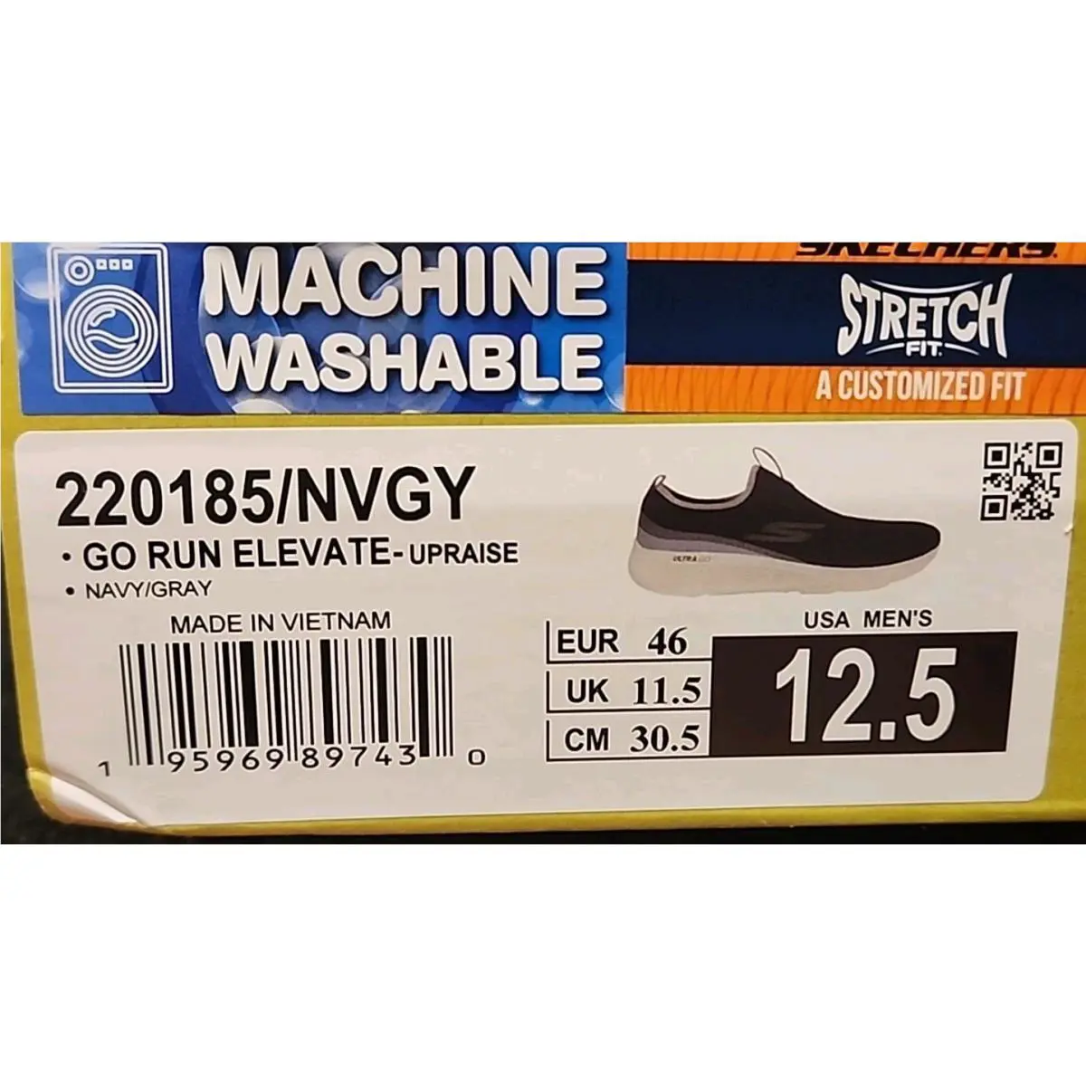 Skechers shoes - Skechers GO RUN Elevate - RUN Elevate - Navy Gray (UPC: 195969897430) 7