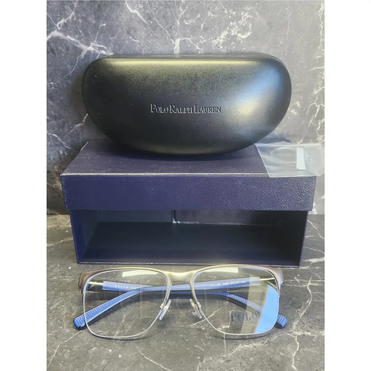 Polo Ralph Lauren PH1228 57-17-145 Semishiny Gunmetal Demo Lens