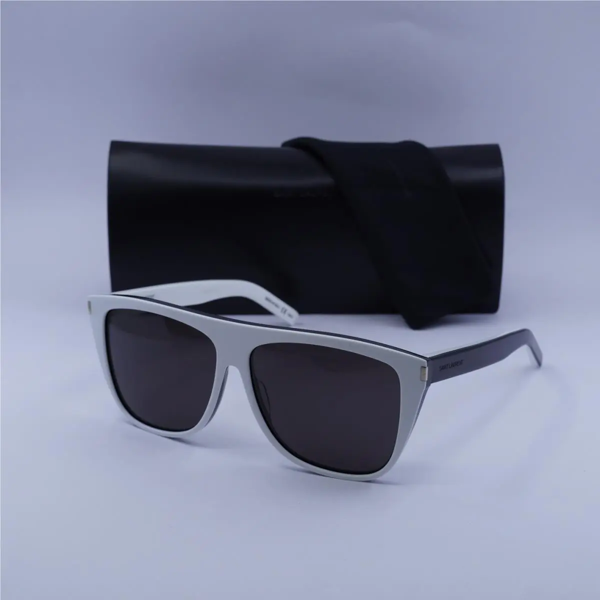 Saint Laurent SL1 020 White/grey 59-13-140 Sunglasses by Yves Saint Laurent