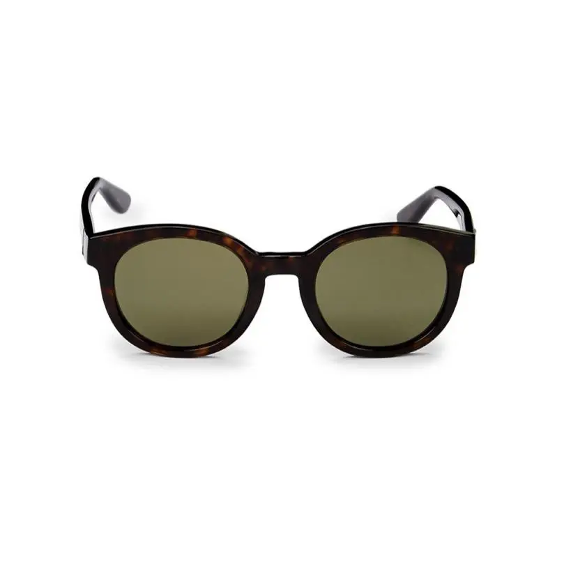 Yves Saint Laurent 51mm Round Sunglasses Color Dark Havana O/s Unisex