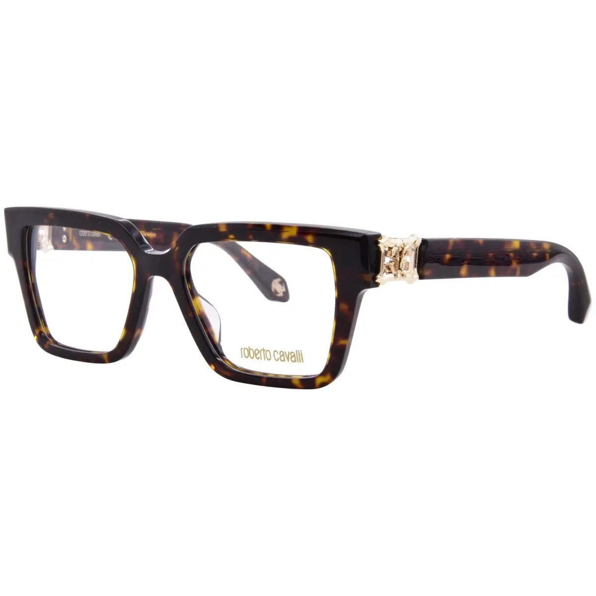 Roberto Cavalli VRC100 01AY Eyeglasses Women’s Dark Havana Full Rim 52mm