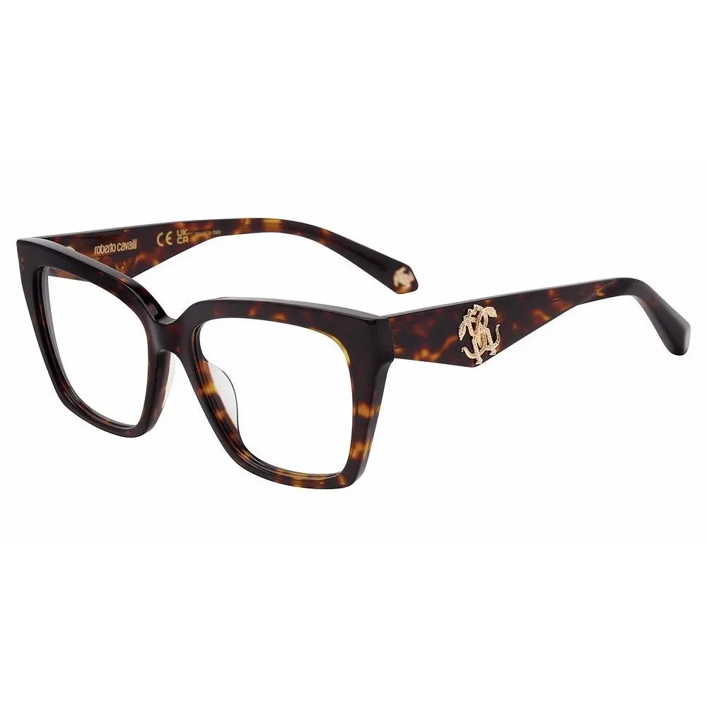 Roberto Cavalli VRC112 Eyeglasses Eye Glasses 0743 Brown/yellow Havana