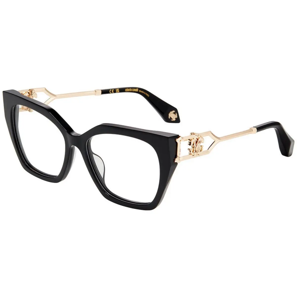 Vrc 120 Shiny Black 0700 Size 55 Sunglasses by Roberto Cavalli