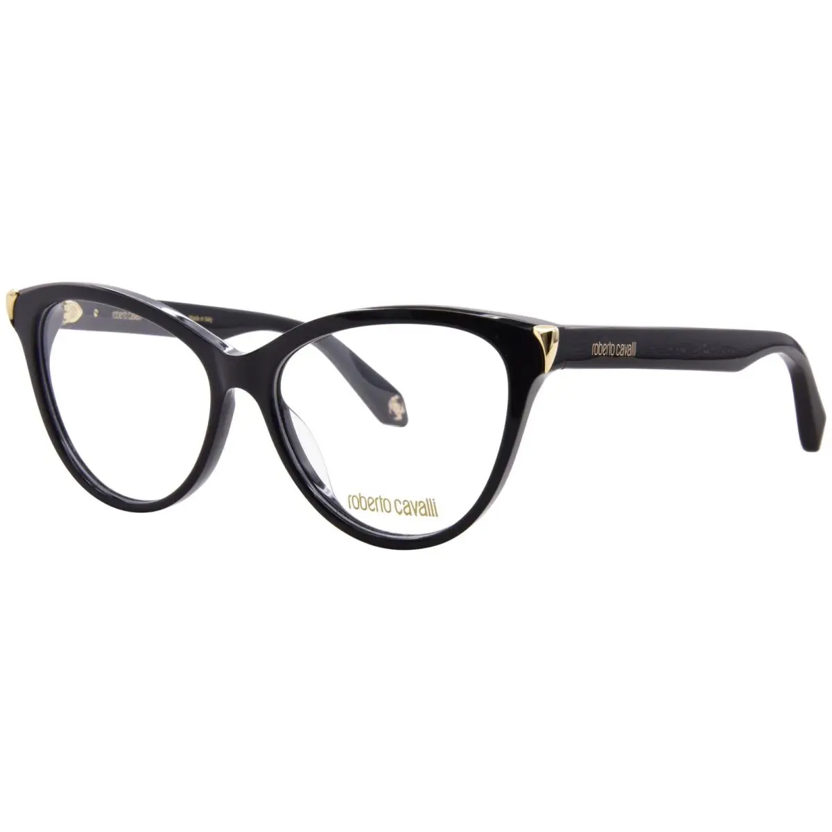 Roberto Cavalli VRC102M 0700 Eyeglasses Women`s Shiny Black Full Rim 55mm