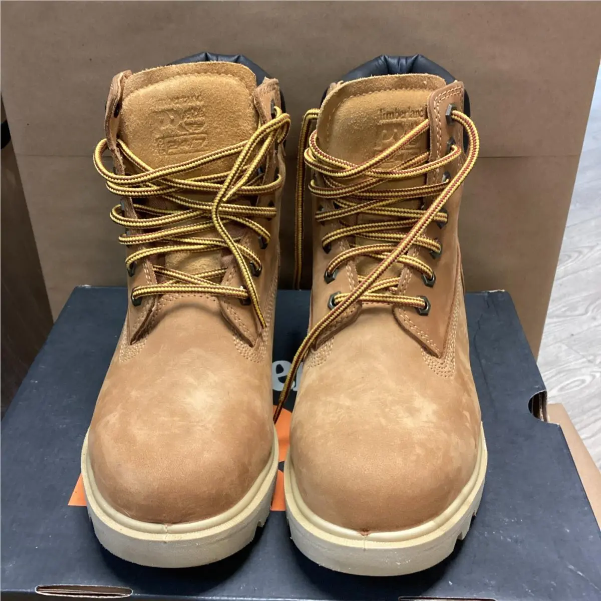 Timberland Pro Men Sawhorse 6 Safety Toe Boot TB092628 Wheat Size 6 Wide - Wheat