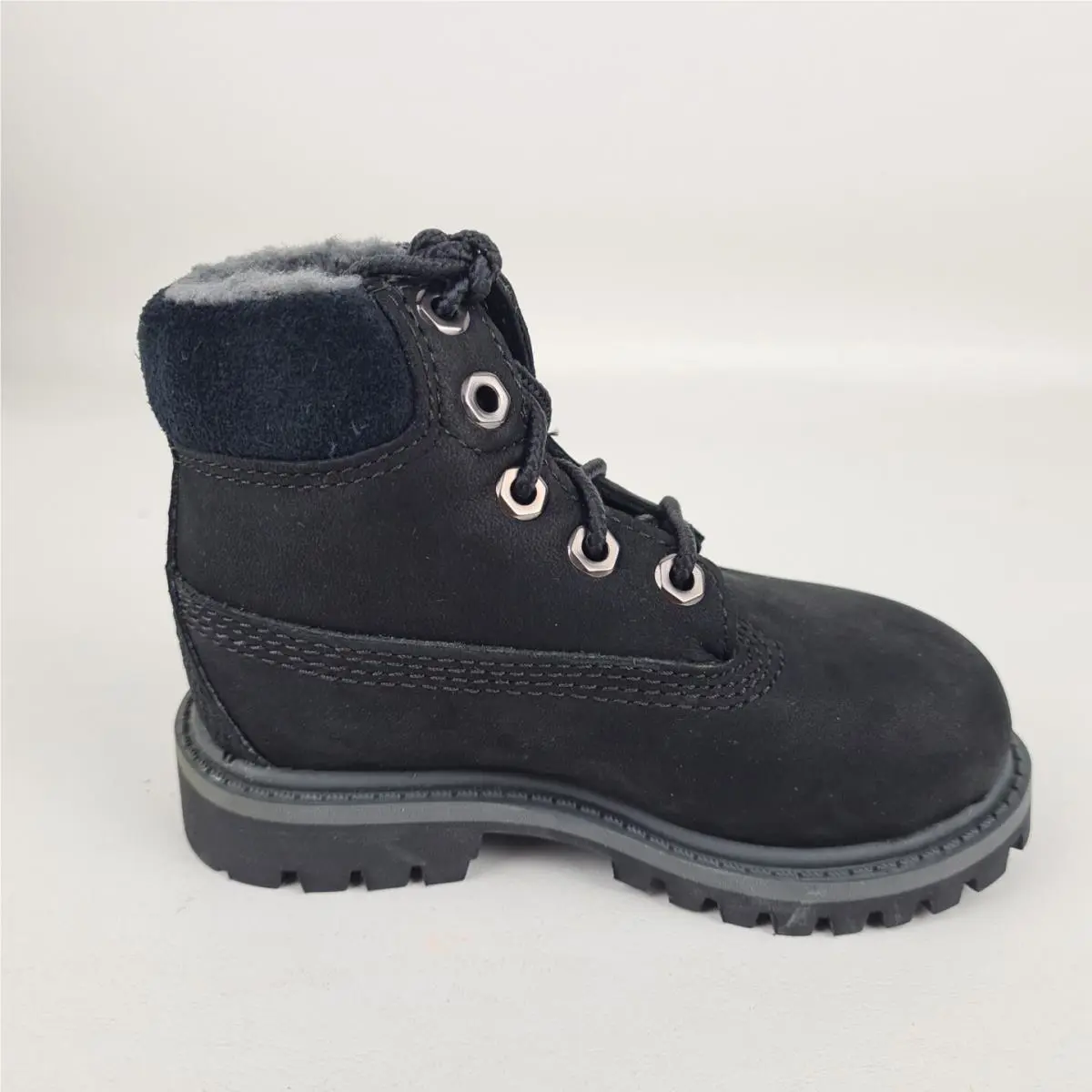 Timberland shoes - Timberland 6 In Premium Boot Wheat Black TODDLER - Black (UPC: 888657555636) 1