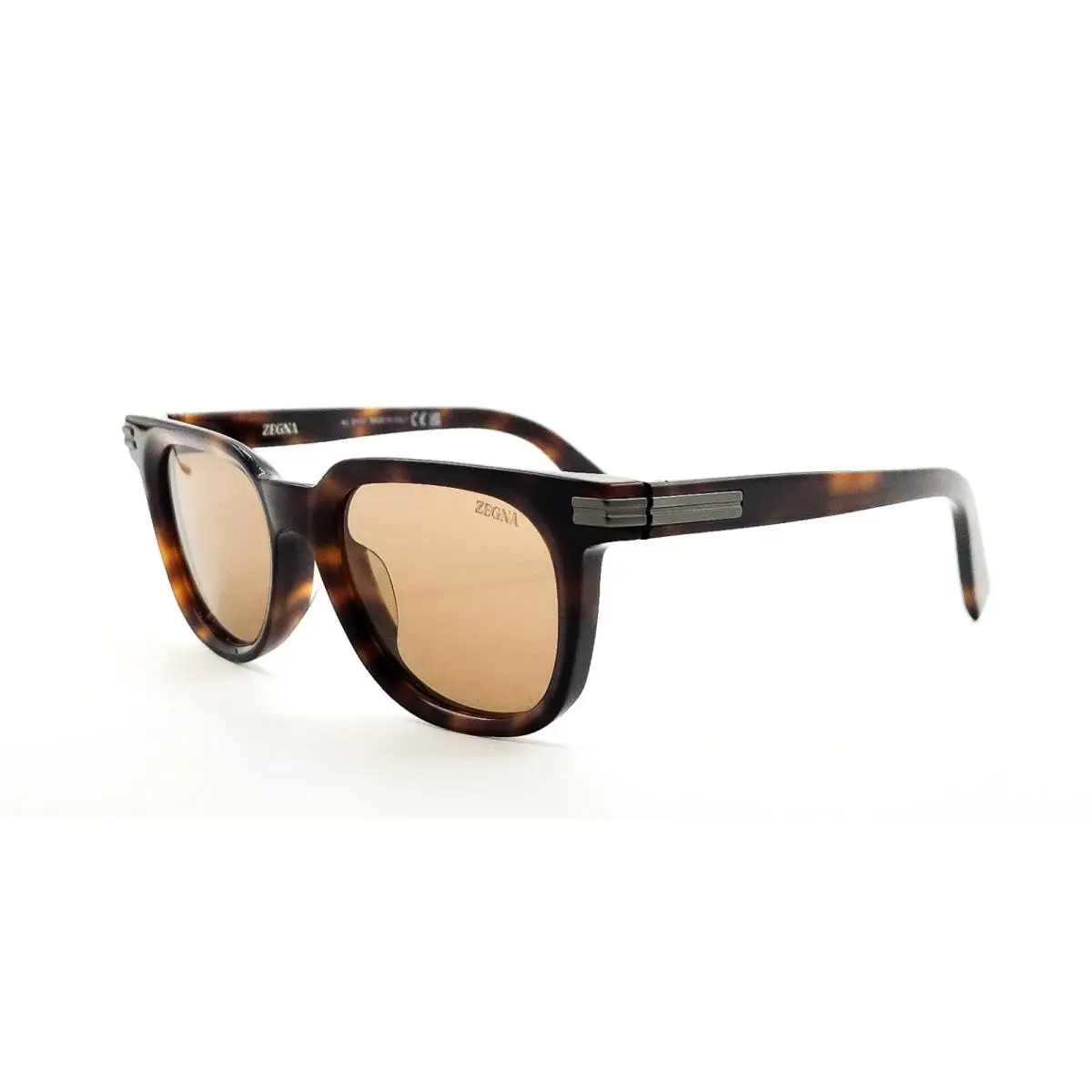 EZ 0248 Sunglasses 52E Havana/brown Lenses Size 50 by Ermenegildo Zegna