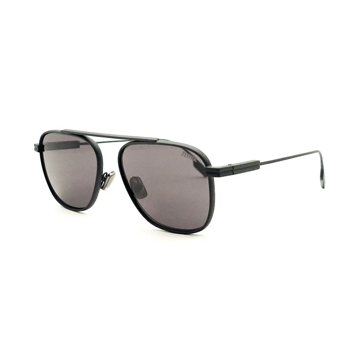 EZ 0291 Sunglasses 91A Matt Black/gray Lenses Size 57 by Ermenegildo Zegna