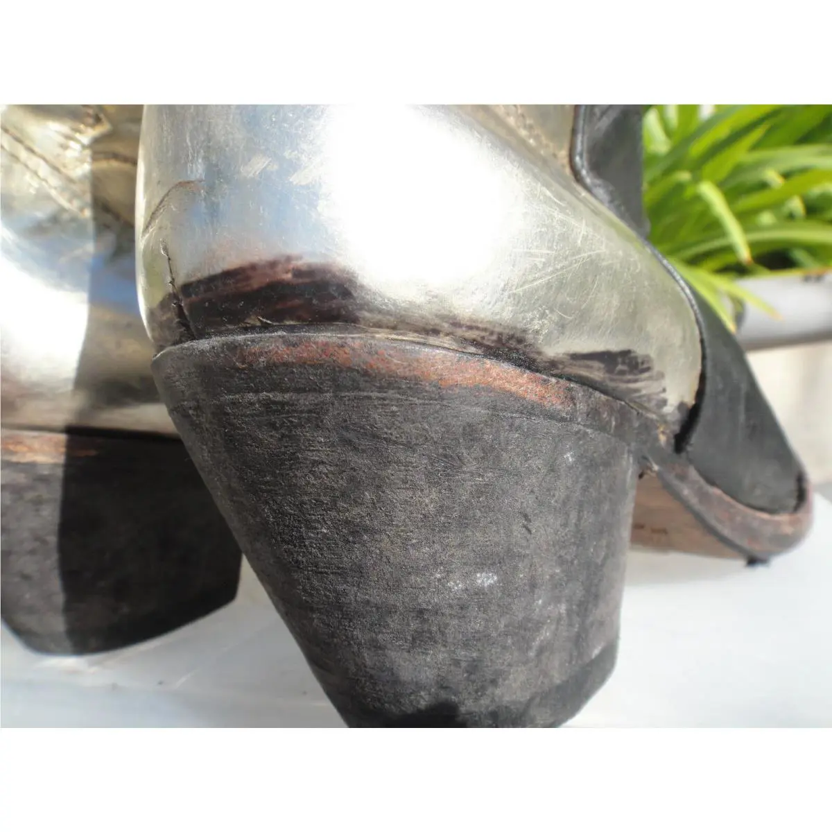 Golden Goose shoes - Black/Platino Lame 10