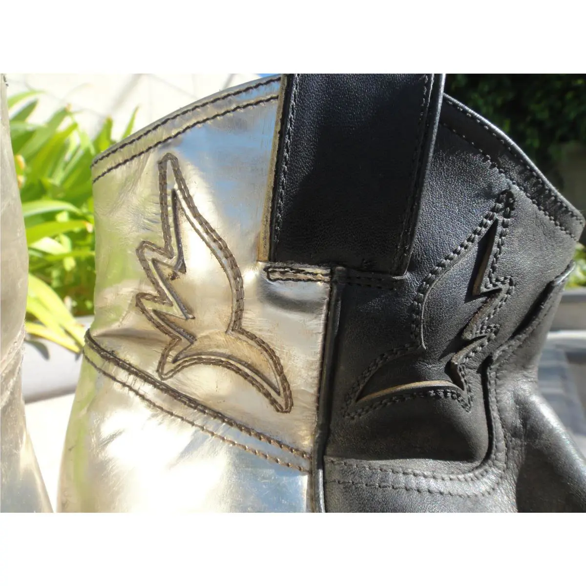 Golden Goose shoes - Black/Platino Lame 4