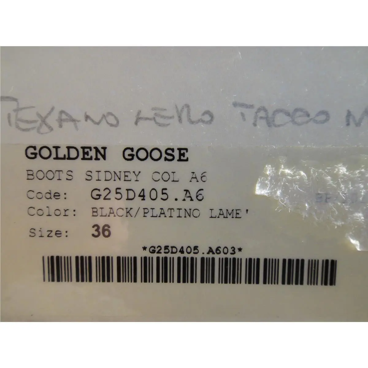 Golden Goose shoes - Black/Platino Lame 7