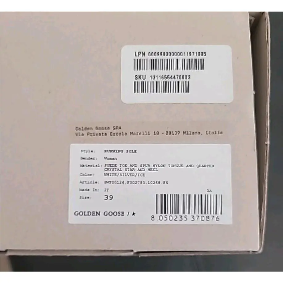 Golden Goose shoes - Golden Goose Running Sole - Running Sole - GWF00126-F002793-10268 - White 11