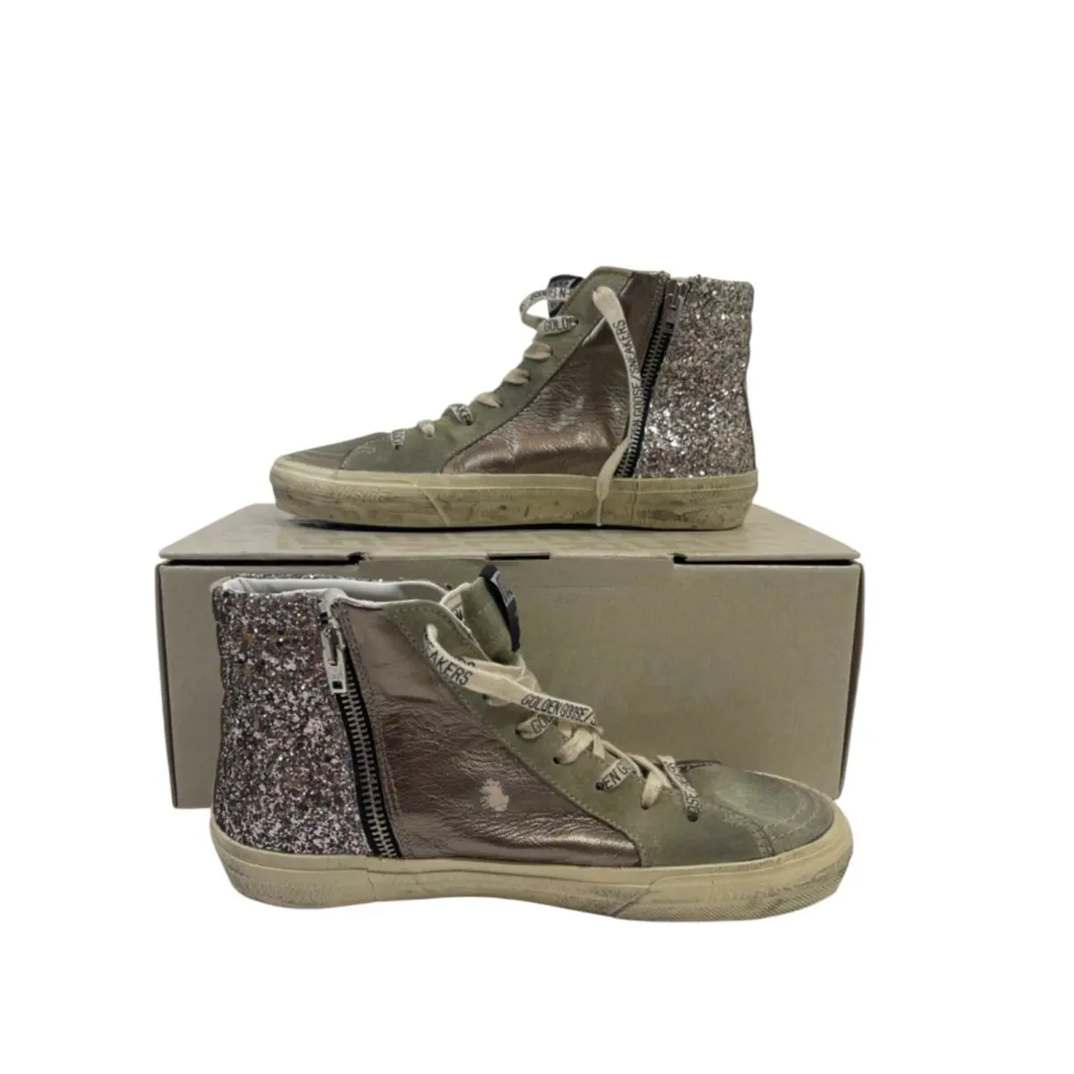 Golden Goose shoes - Golden Goose Slide - Slide - Bronze, Silver, Taupe, Red Wine, White 4