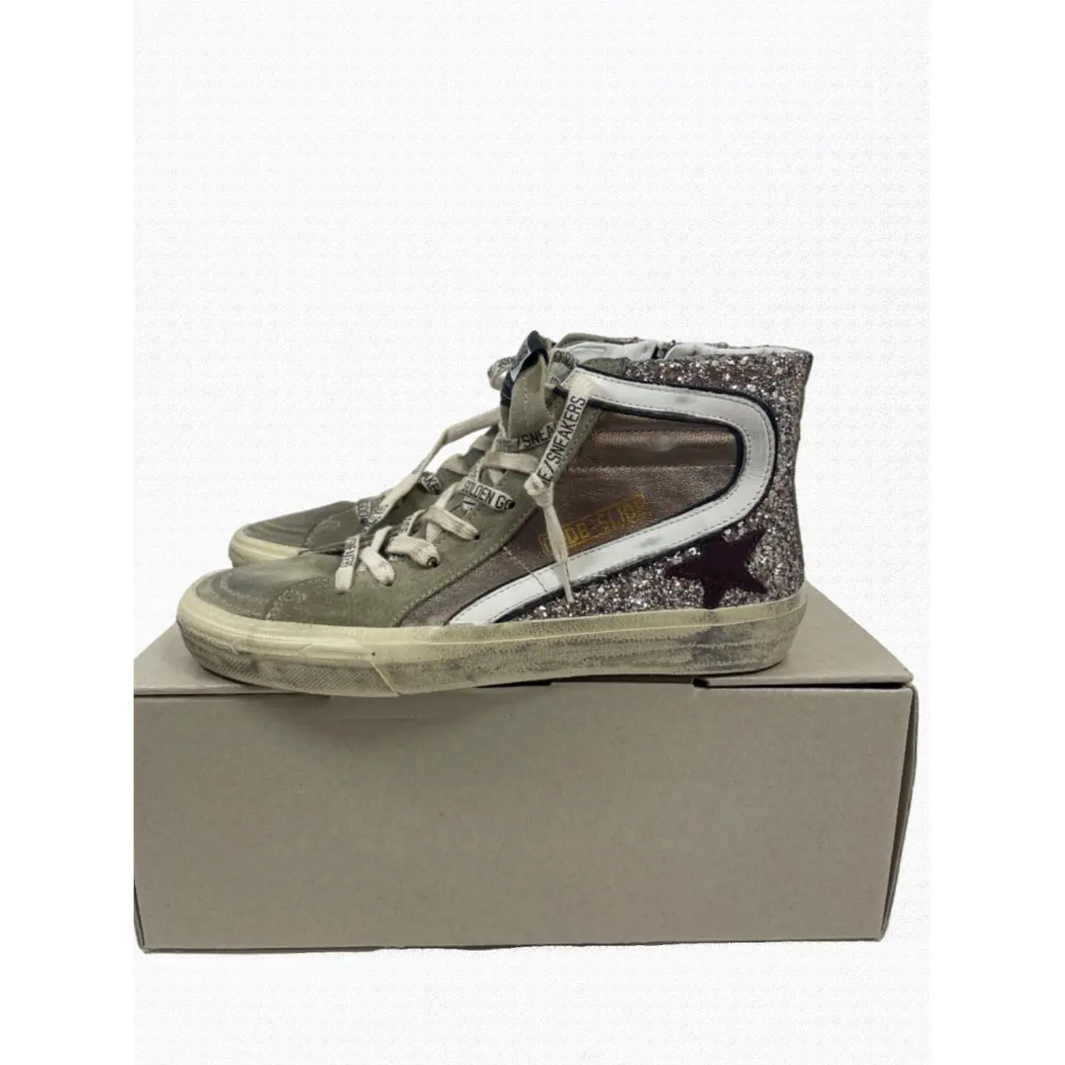 Golden Goose shoes - Golden Goose Slide - Slide - Bronze, Silver, Taupe, Red Wine, White 5