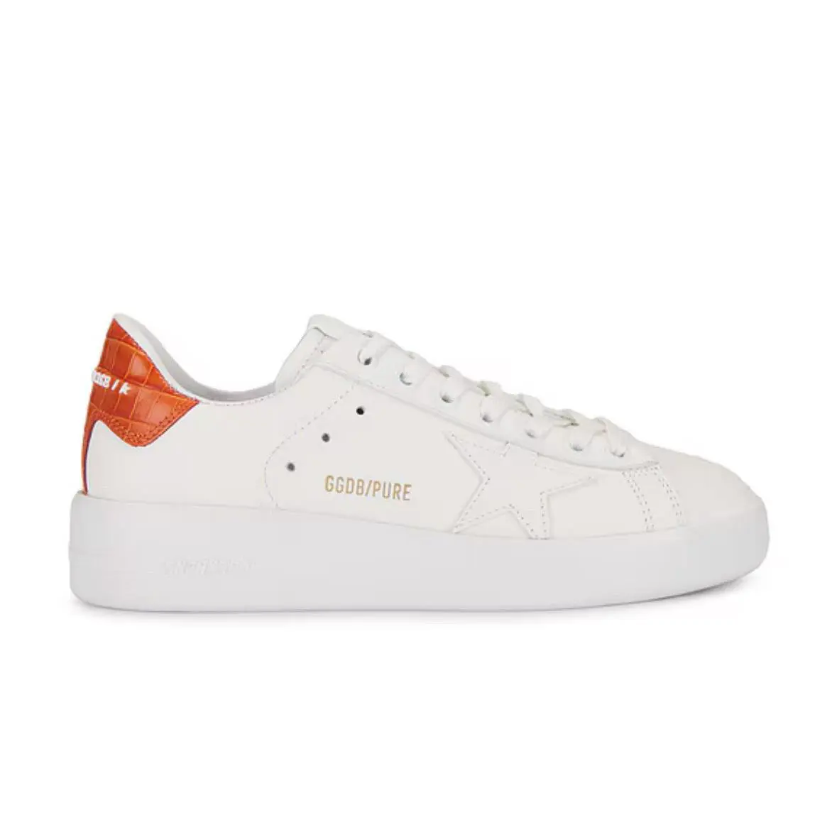 Golden Goose Purestar White Leather Low Top Sneaker Size US 11/EUR 41