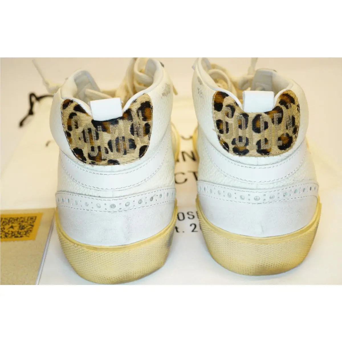 Golden Goose shoes - Golden Goose Mid Star - Mid Star - GWF00122F00322115375 - Silver / White / Taupe (UPC: 8050235433199) 1
