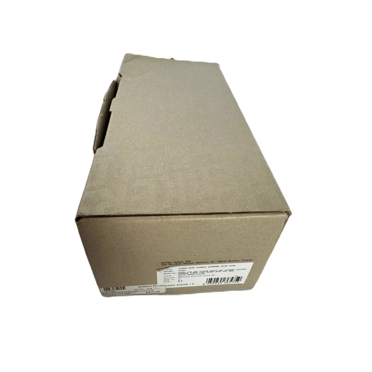 Golden Goose shoes - Golden Goose Super-Star - GWF00104F00320511110FS - White Cream Silver (UPC: 8050235365735) 9