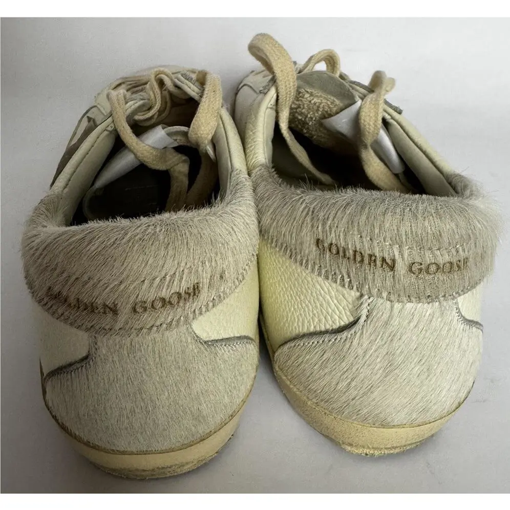 Golden Goose shoes - Golden Goose Super-Star - GWF00104F00320511110FS - White Cream Silver (UPC: 8050235365735) 3