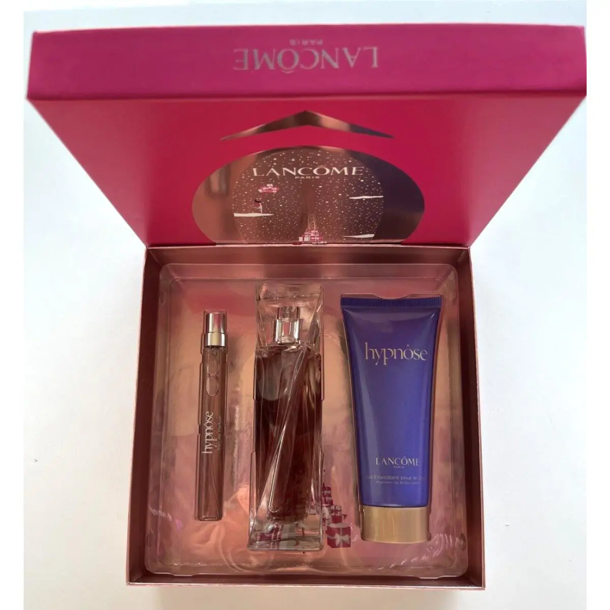 Lancome Hypnose 3pc Gift Set For Women ED Parfum Spray 1.7 + 0.34oz +body Lotion