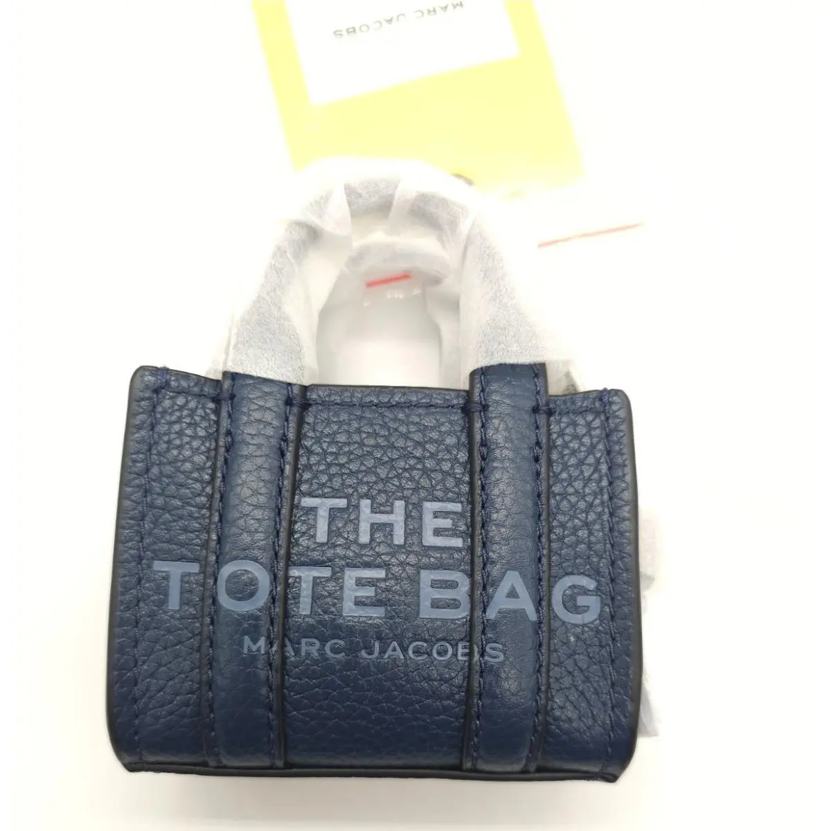 Marc Jacobs The Nano Tote Crossbody Leather Bag Blue Sea JL02511029