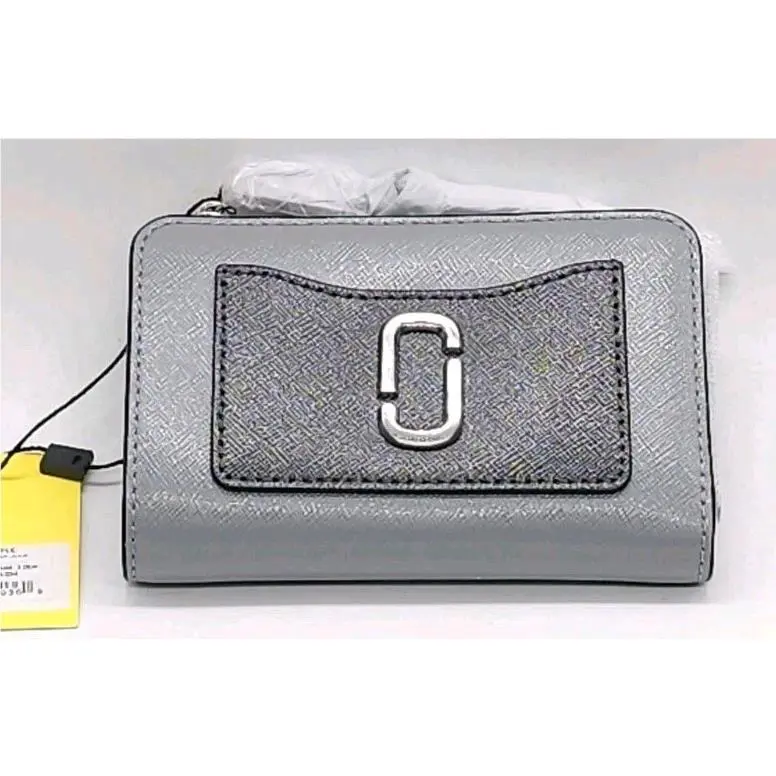 Marc Jacobs Utility Snapshot Slim Bifold Wallet Wolf Grey Multi GL025029