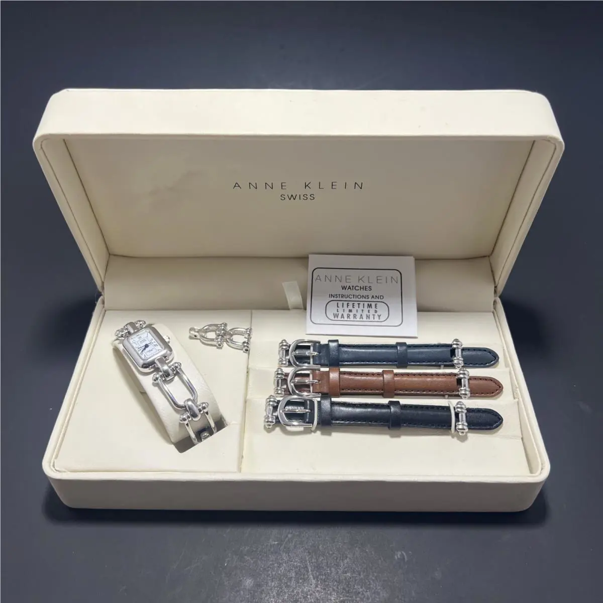 Anne Klein BX 082 Ladys Sterling Silver Quartz Watch