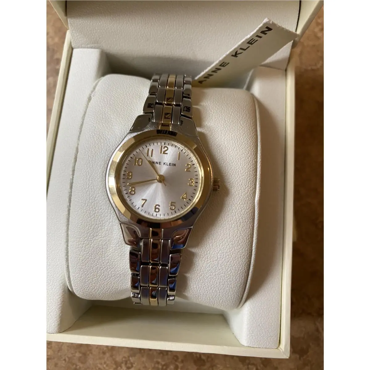 Womens Anne Klein Watch AK2159SVTT Two Tone Round Case