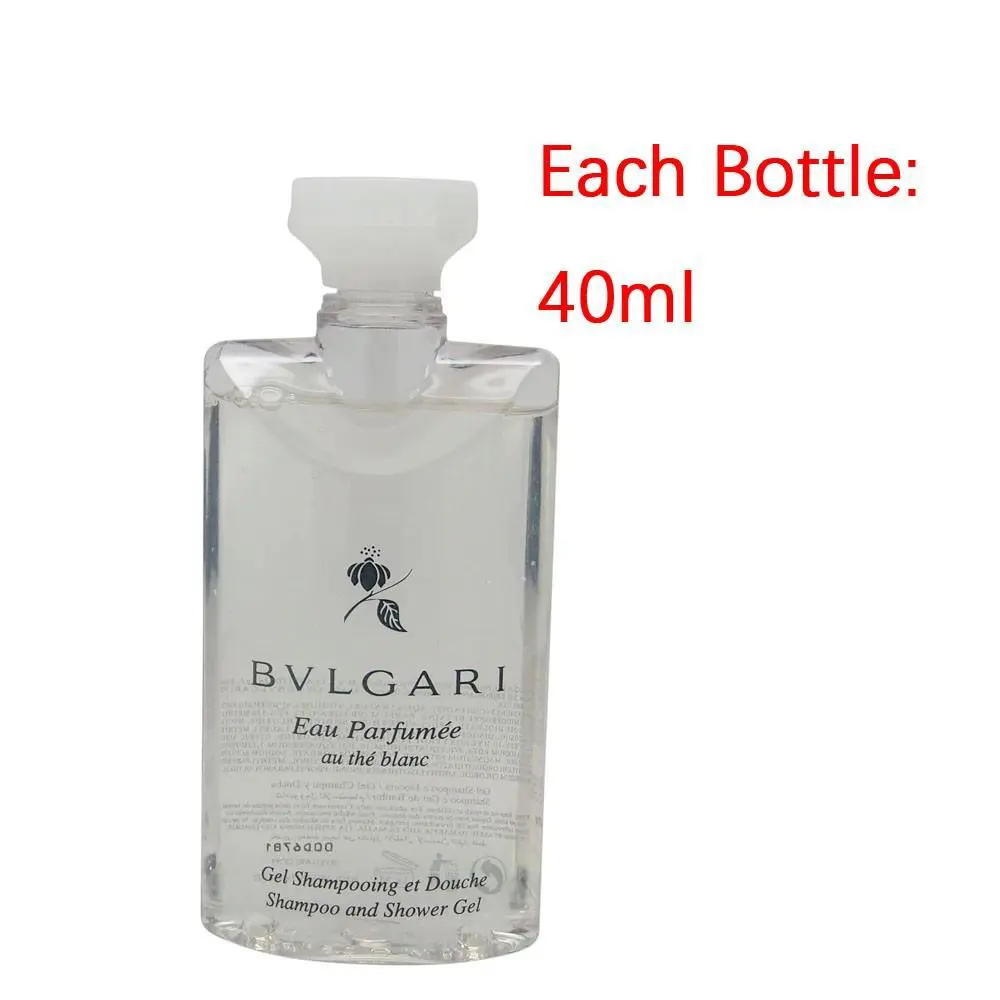 30 x Bvlgari Perfumed Au The Blanc White Tea Shampoo and Shower Gel 40ML=1200ML