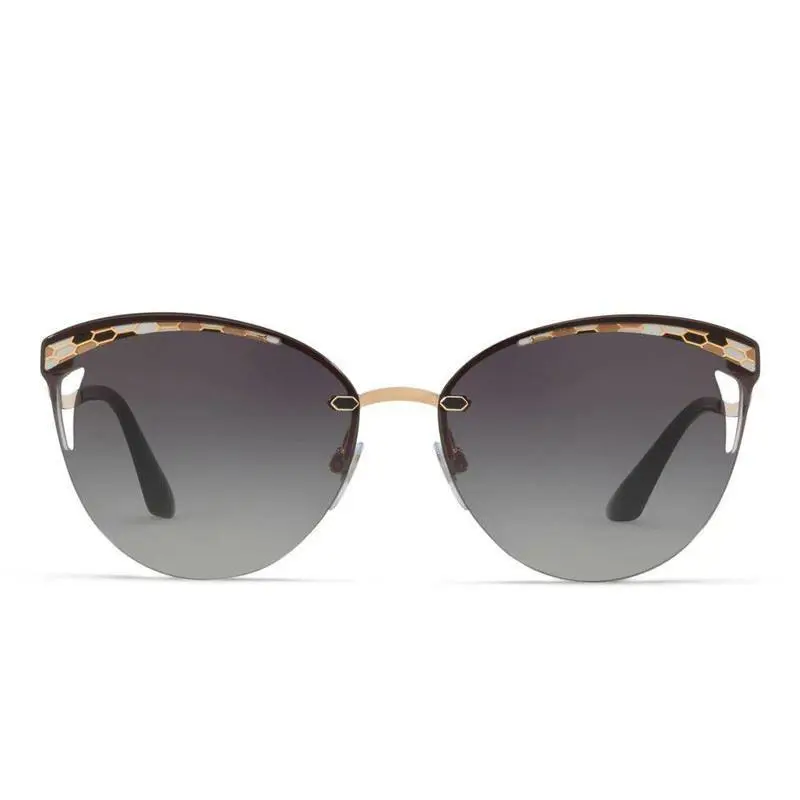 Bvlgari Sunglasses Pink Gold Grey Gradient 63-15-140