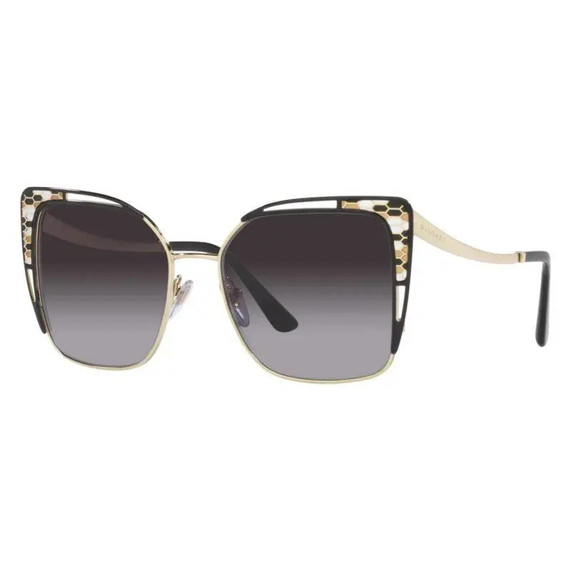 Bvlgari Sunglasses Pale Gold/black Grey Gradient 55-17-140