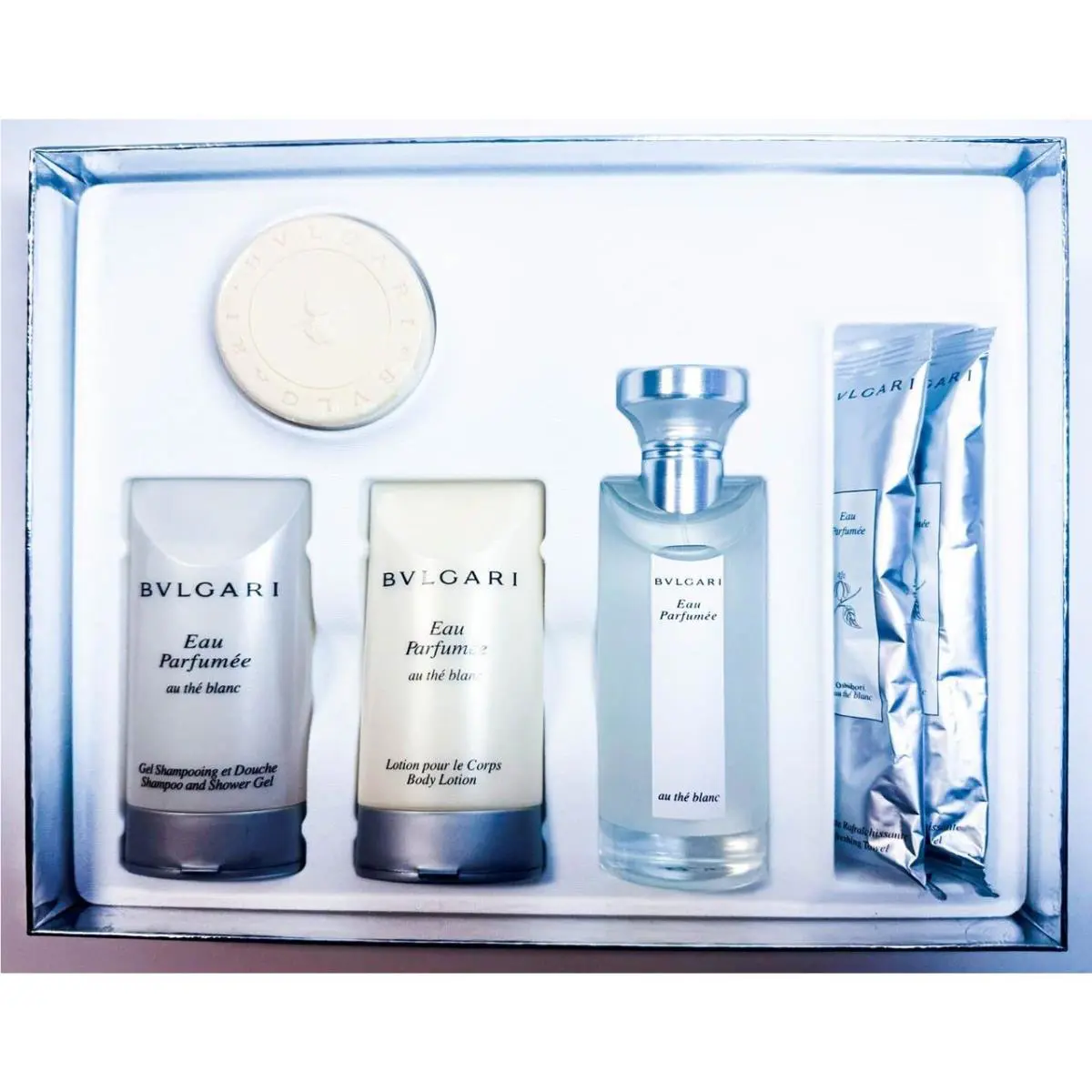Bvlgari Perfume Eau Parfumee Au The Blanc For Women Perfume 6 Pcs Gift Set