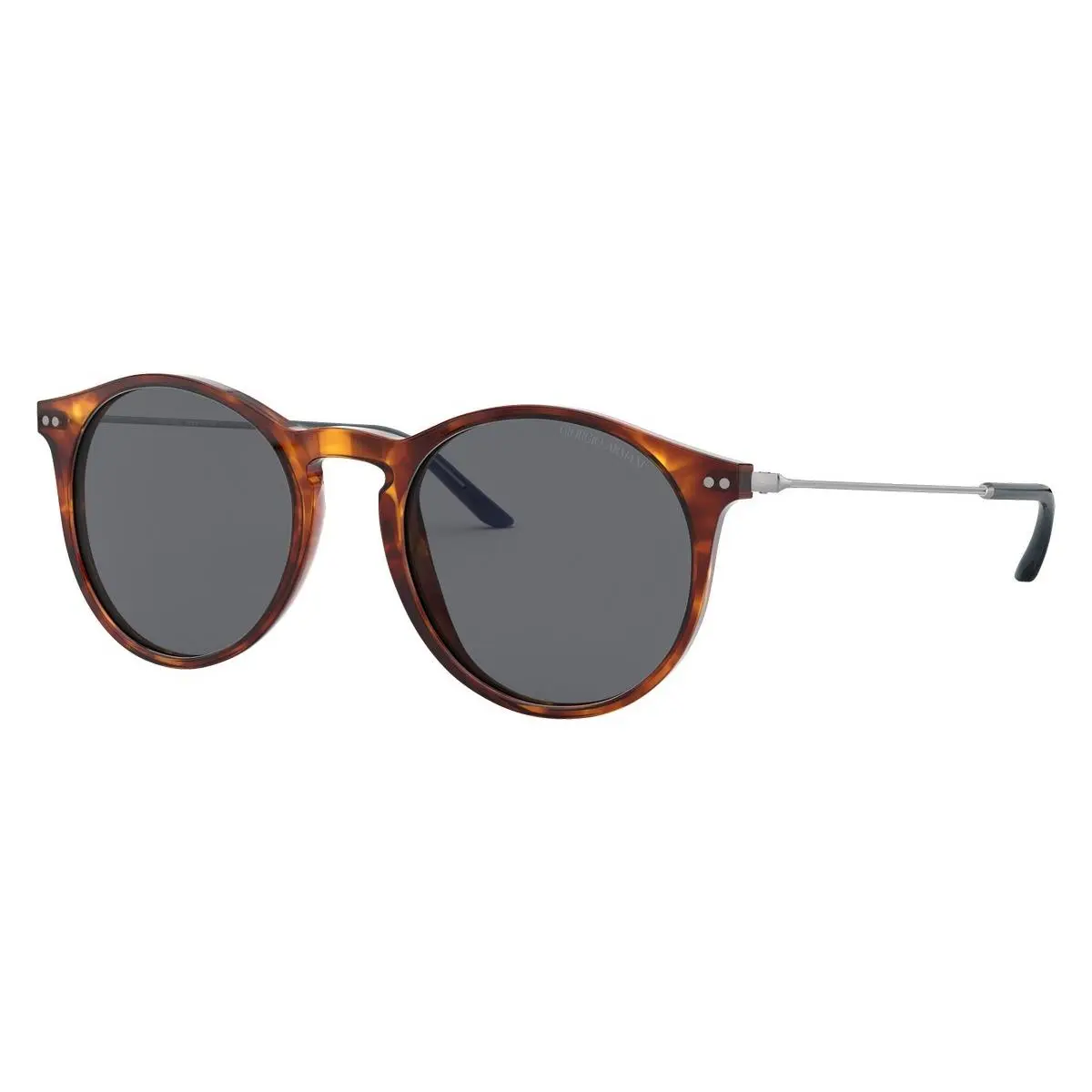 Man Sunglasses 0AR8121 576287 51mm Red Havana - Grey Lens by Giorgio Armani