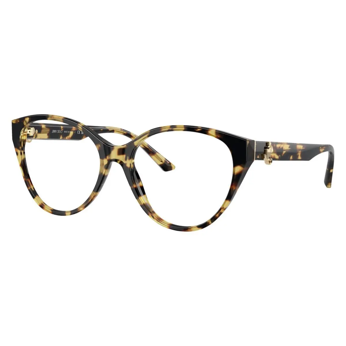 Jimmy Choo Phantos Woman Eyeglasses `0JC3009 `5004 52mm `yellow Havana