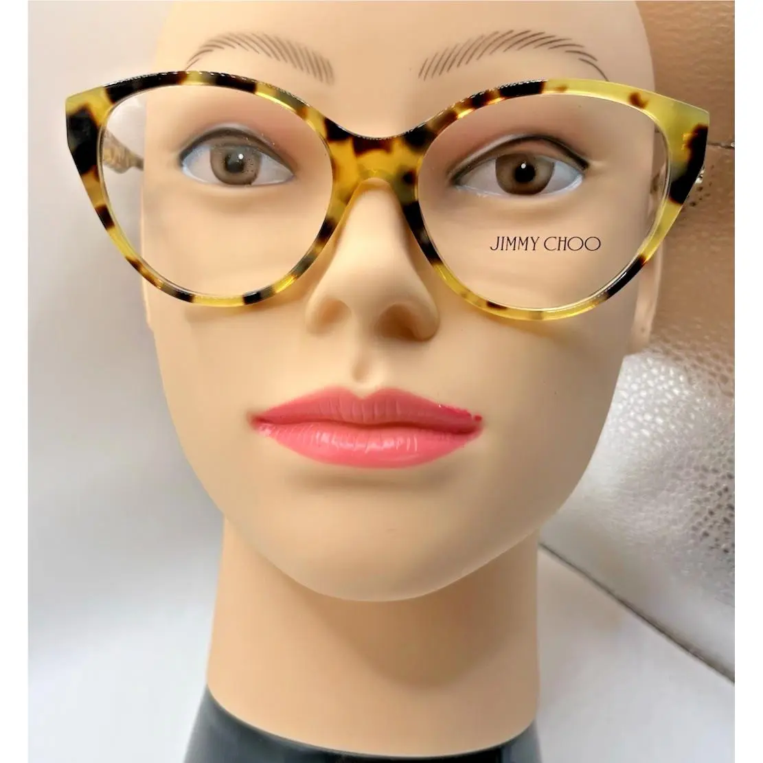 Phantos Woman Eyeglasses `0JC3009 `5004 Yellow Havana by Jimmy Choo