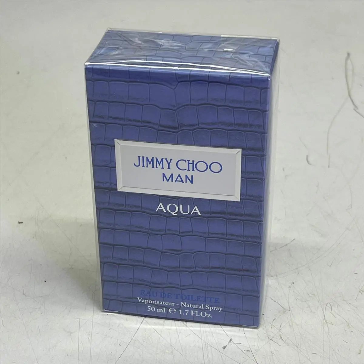 Jimmy Choo Man Aqua Eau De Toilette Woody Marine Scent 1.7 fl oz Blue 2597696