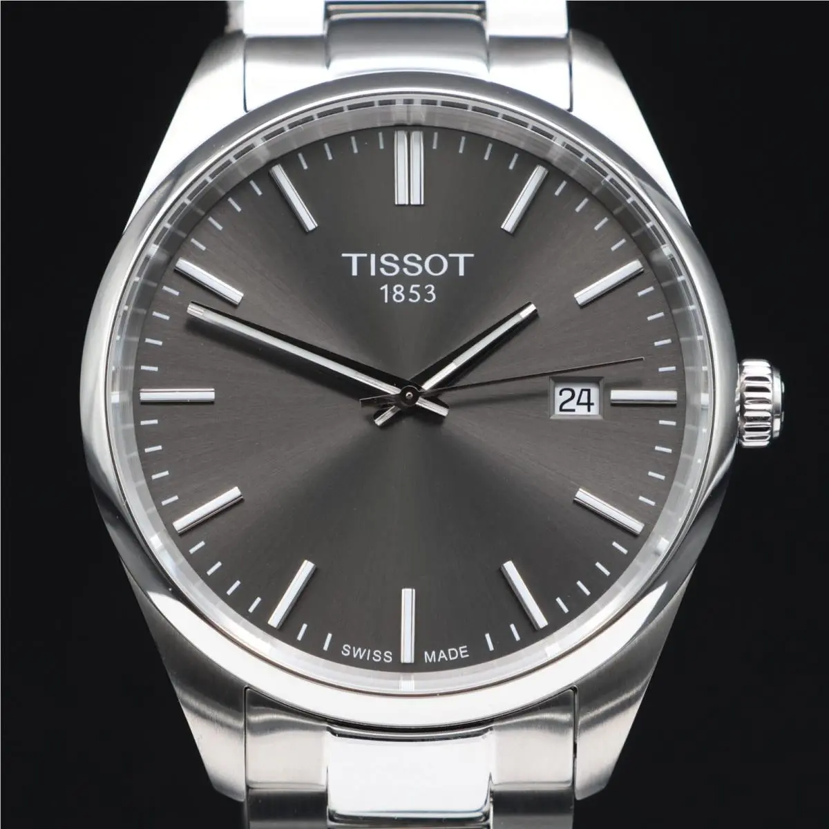 Tissot PR 100 40 mm Quartz Gray Men`s Swiss Watch T150.410.11.081.00