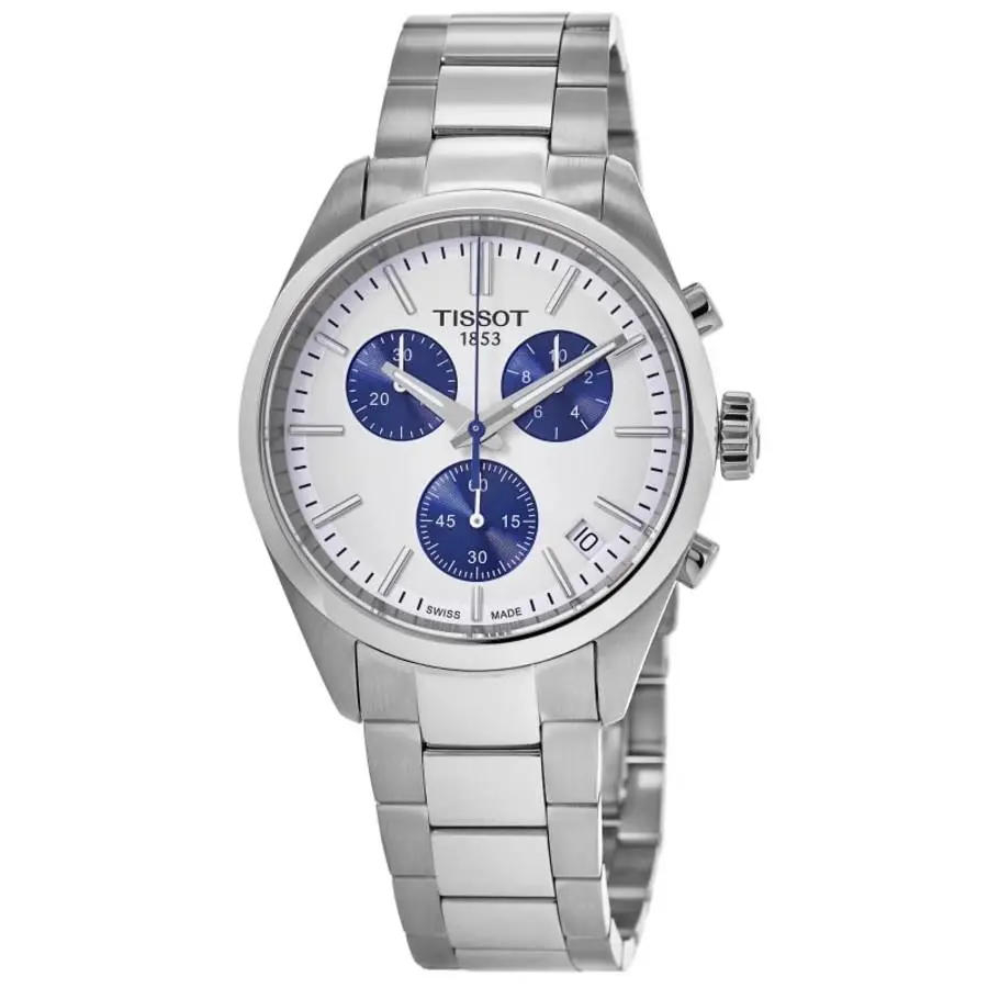 Tissot PR100 Chronograph White Dial Men`s Watch T150.417.11.011.00