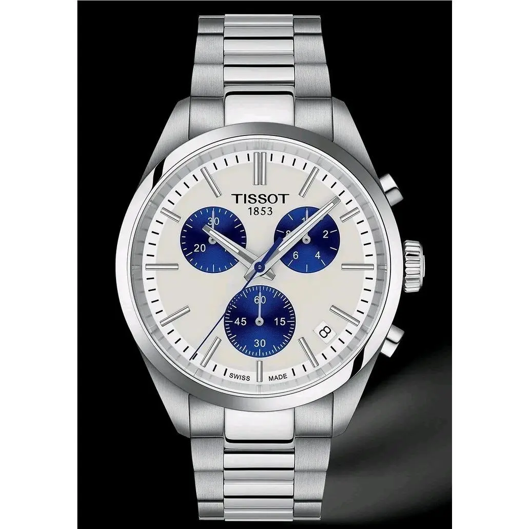 Tissot PR100 Chronograph White Dial Chronograph Men`s Watch T150.417.11.011.00