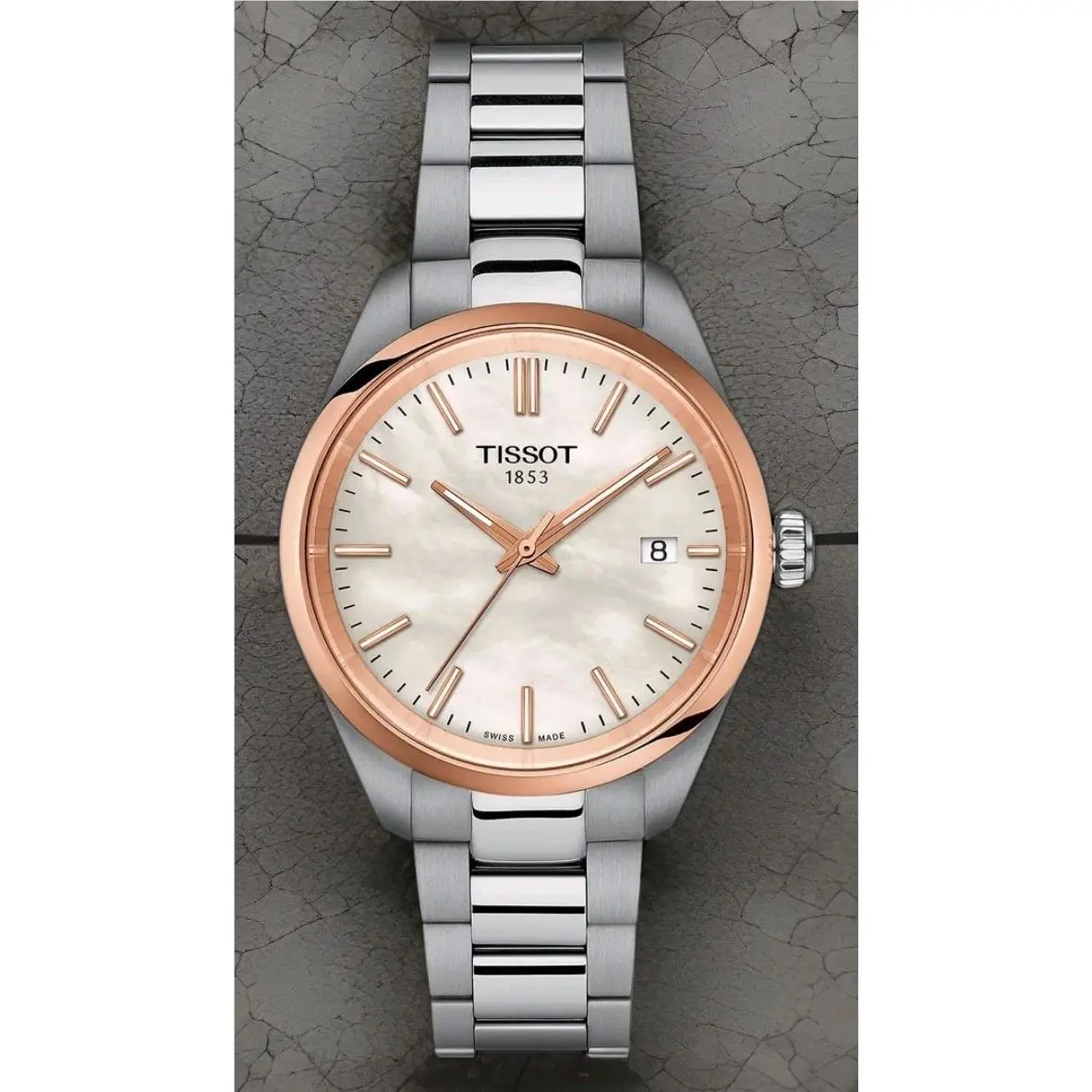Tissot PR 100 Quartz White Mother of Women`s Watch T150.210.21.111.00