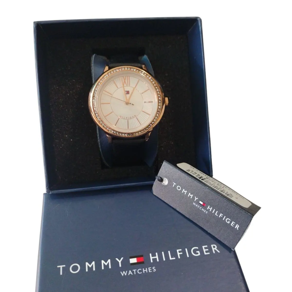 Tommy Hilfiger Rose Gold Bezel Watch 1781853 Leather Band 2016 Battery